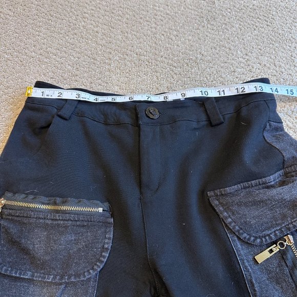 Goth Punk Emo Pants LYUZHE SD Patch Pencil SD Stretchy Denim LARGE Urban Street - Picture 8 of 13